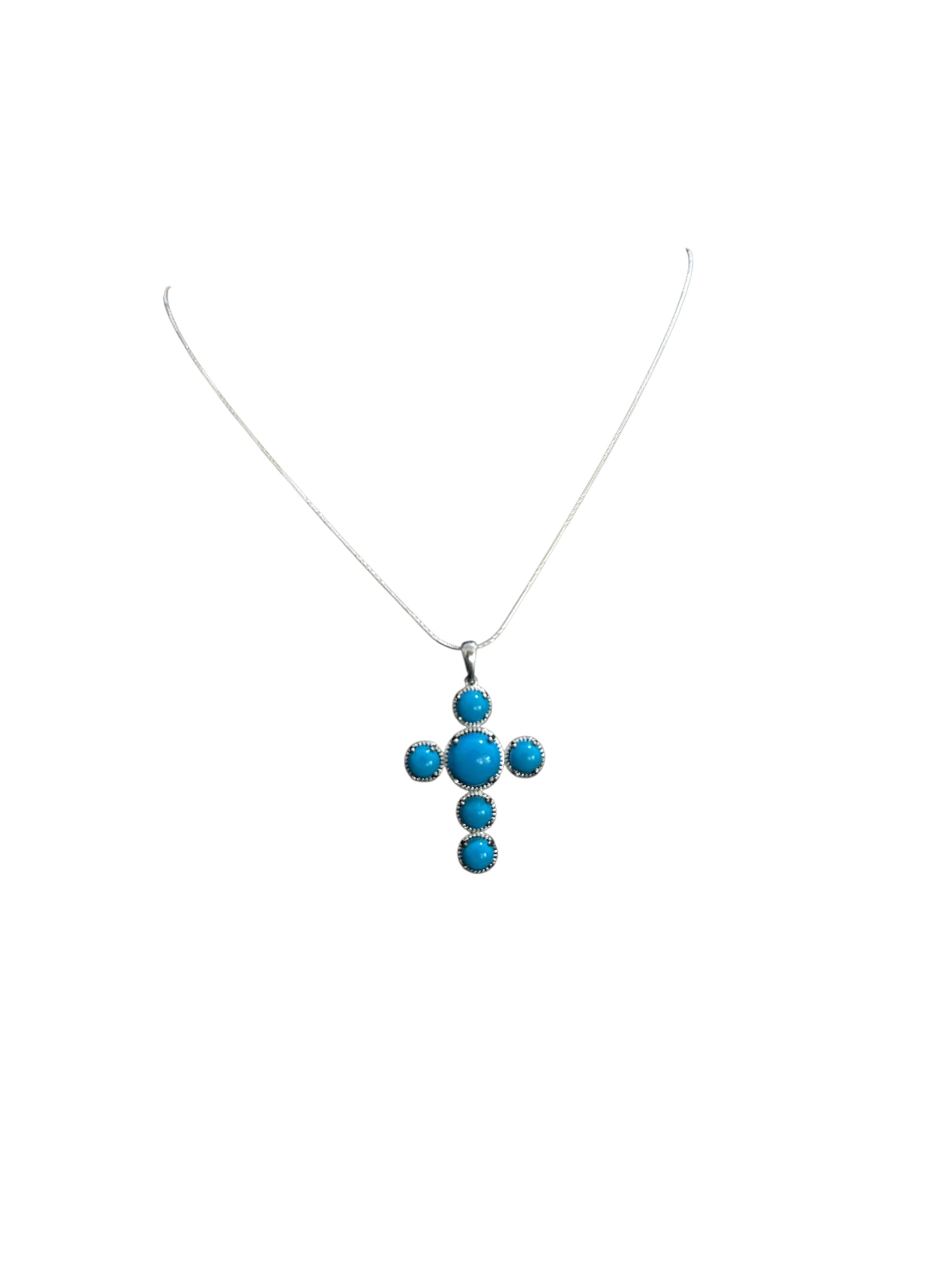 Turquoise Bubble Cross